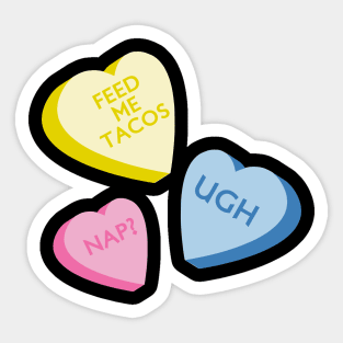 Candy Hearts Sticker